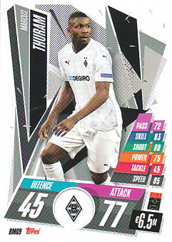 Marcus Thuram Borussia Monchengladbach 2020/21 Topps Match Attax CL #BMG09